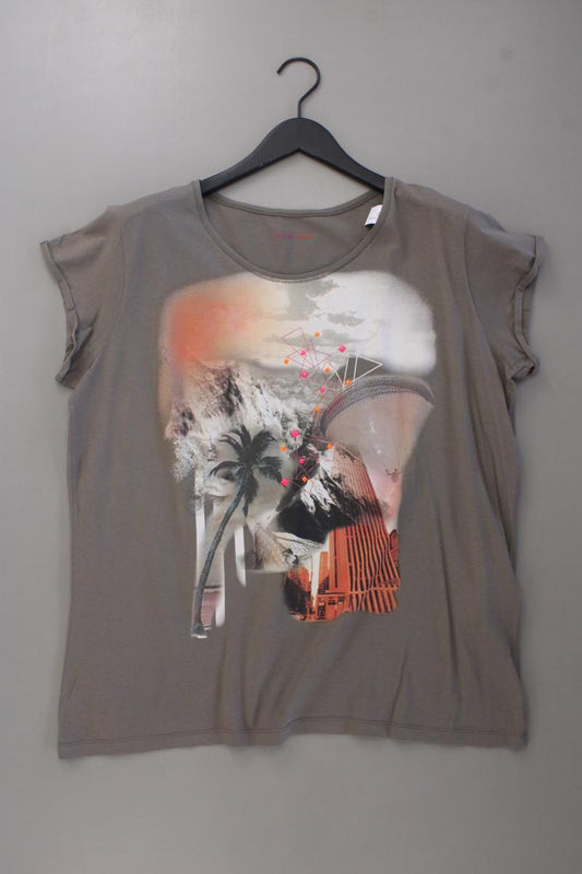 Marc Cain Sports Printshirt Gr. 44 Kurzarm braun aus Baumwolle