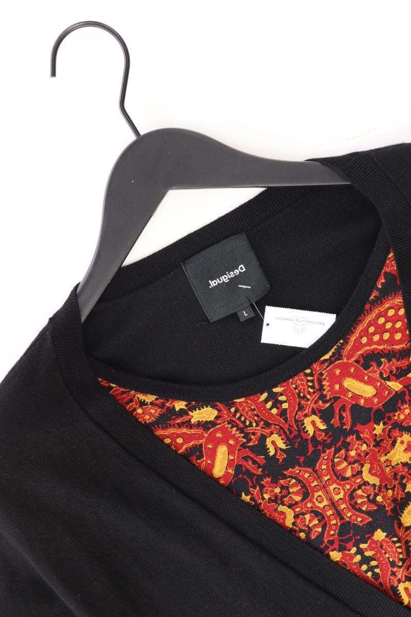 Desigual Strickjacke Gr. L Langarm schwarz aus Viskose