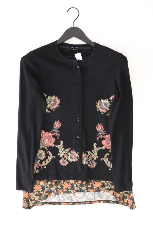 Desigual Strickjacke Gr. L Langarm schwarz aus Baumwolle