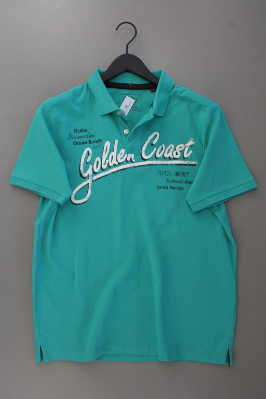 Esprit Poloshirt für Herren Gr. XL Kurzarm türkis aus Baumwolle