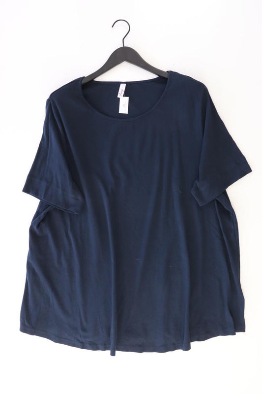 sheego T-Shirt Gr. 52/54 Kurzarm blau aus Baumwolle