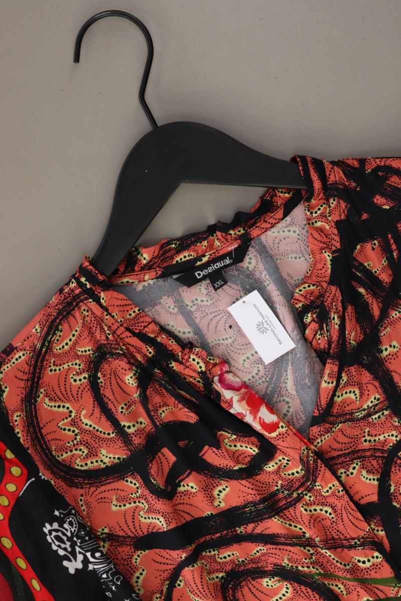 Desigual Regular Bluse Gr. XXL 3/4 Ärmel orange aus Viskose