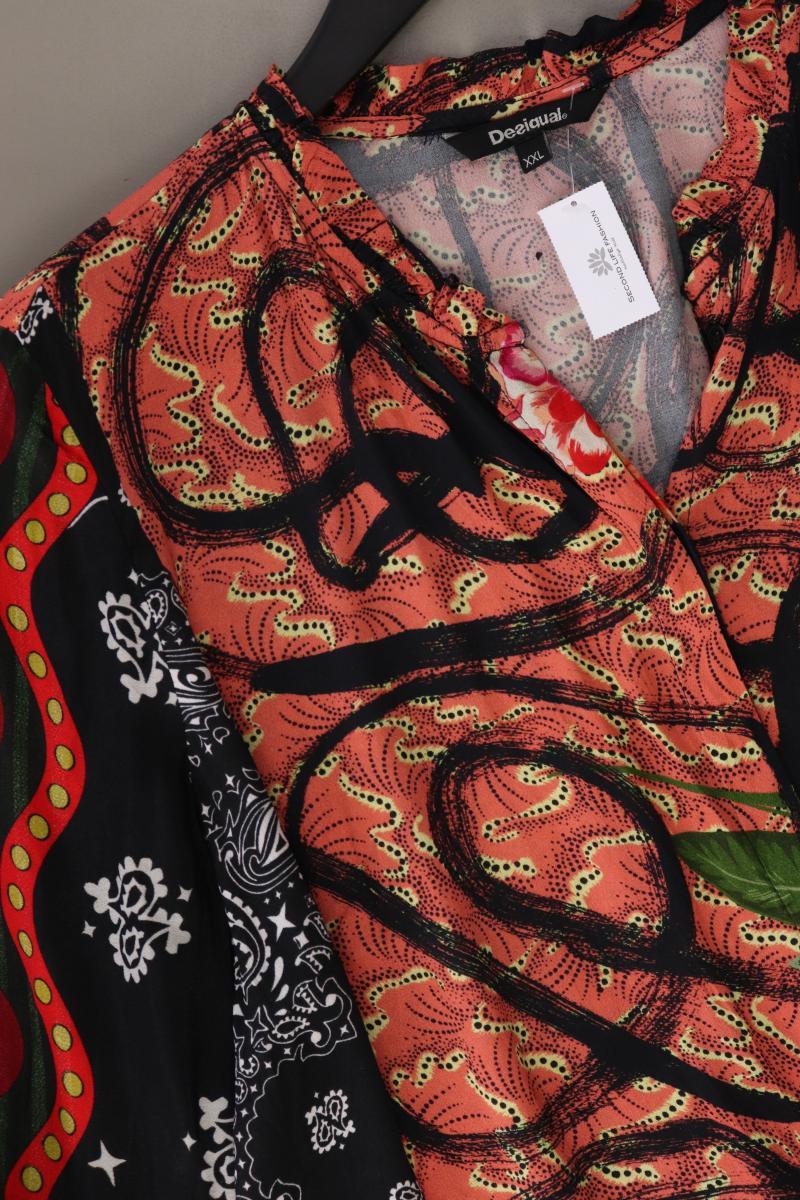 Desigual Regular Bluse Gr. XXL 3/4 Ärmel orange aus Viskose