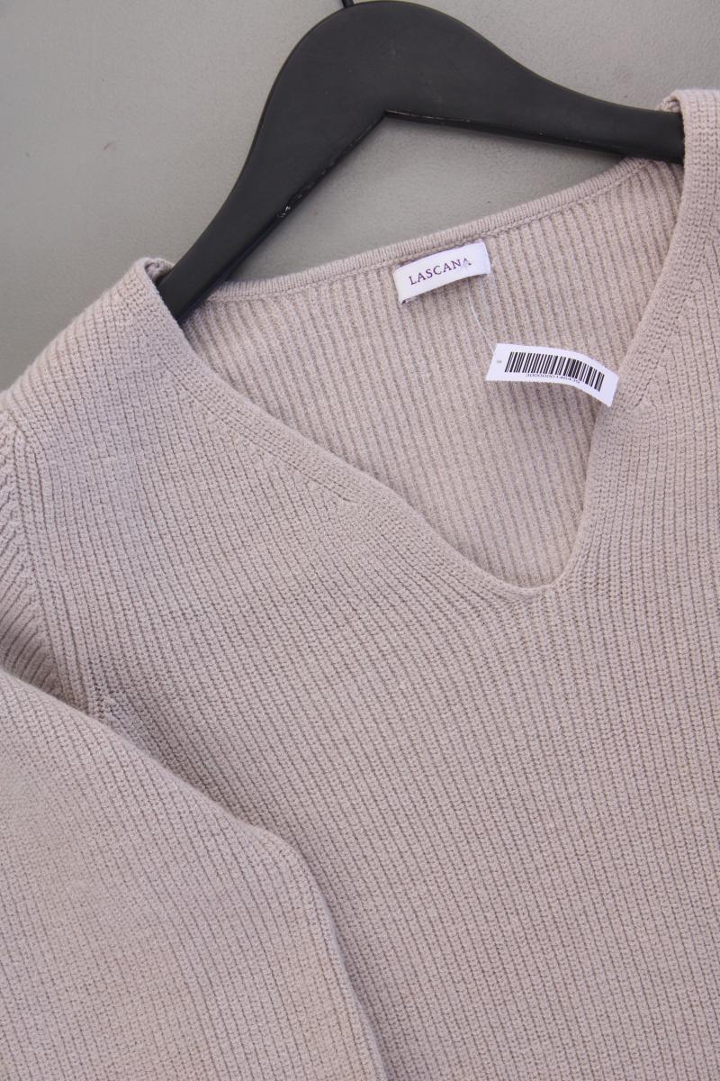 Lascana Strickkleid Gr. 36 Langarm creme aus Viskose