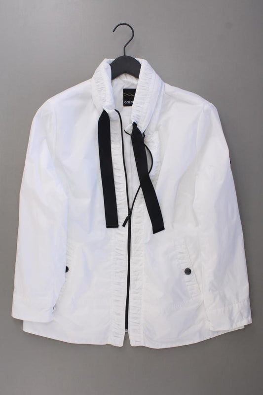 Goldner Übergangsjacke Gr. Kurzgröße 40 weiß