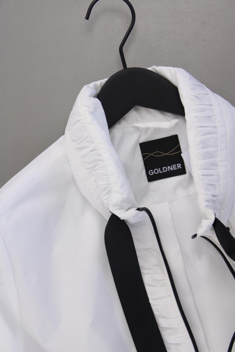 Goldner Übergangsjacke Gr. Kurzgröße 40 weiß