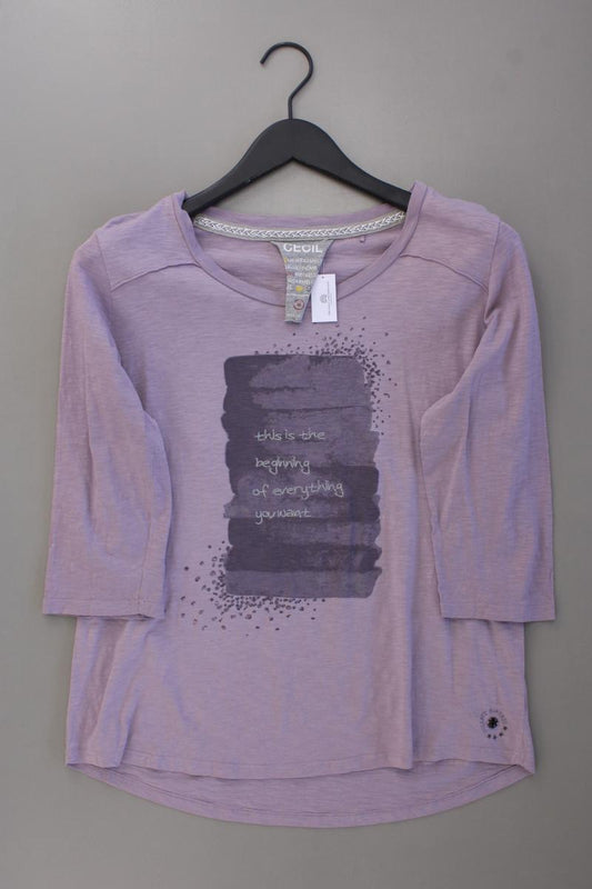 Cecil Printshirt Gr. M 3/4 Ärmel lila