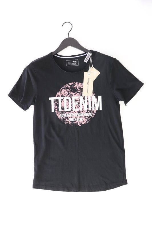 Tom Tailor (Denim) Printshirt für Herren Gr. S neu mit Etikett Kurzarm schwarz