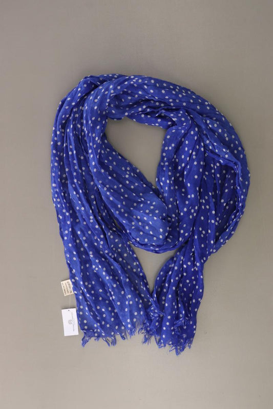Tuch gepunktet blau aus Polyester