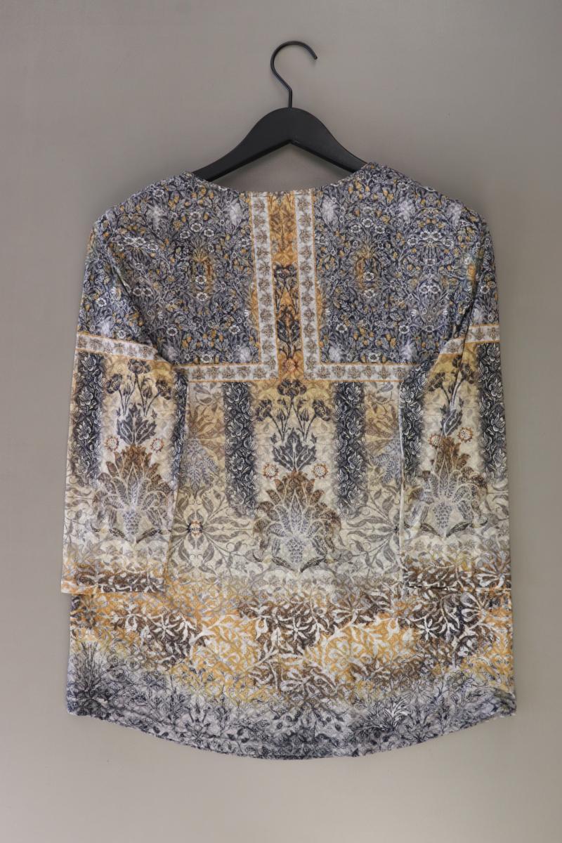 Gerry Weber Printshirt Gr. 42 3/4 Ärmel grau aus Polyester