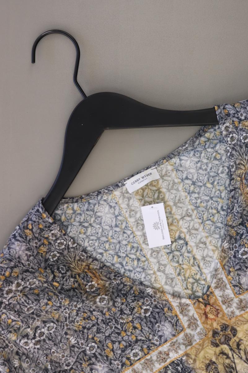 Gerry Weber Printshirt Gr. 42 3/4 Ärmel grau aus Polyester