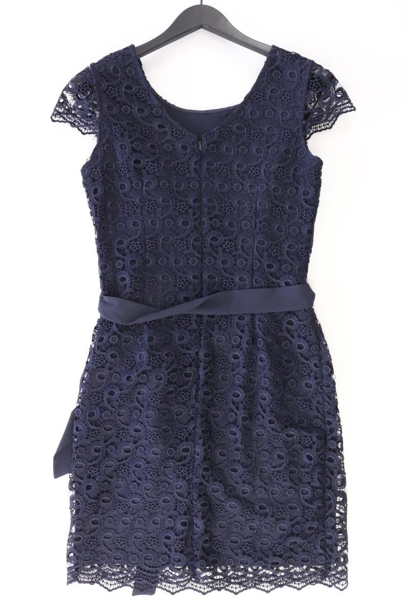 s.Oliver Black Label Abendkleid Gr. 38 mit Gürtel Kurzarm blau aus Polyester