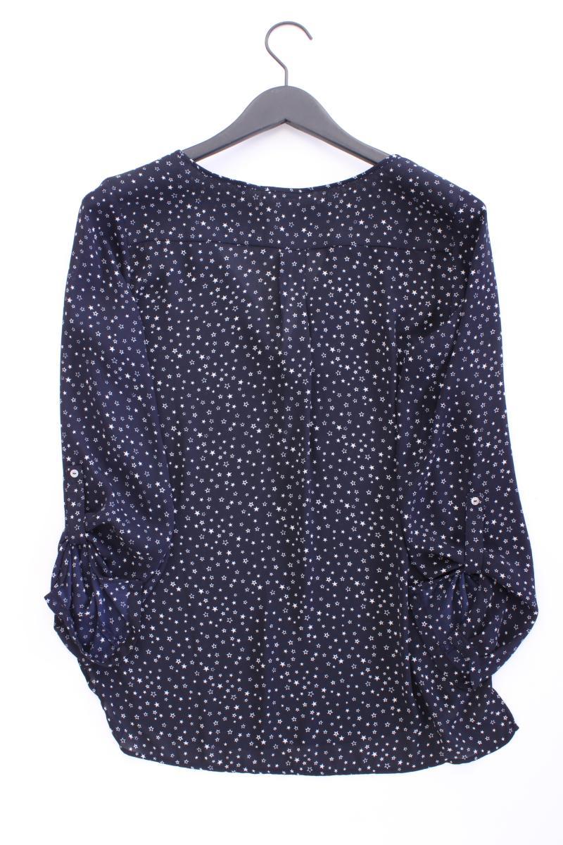 Esprit Bluse mit Sternenmuster Gr. 34 3/4 Ärmel blau