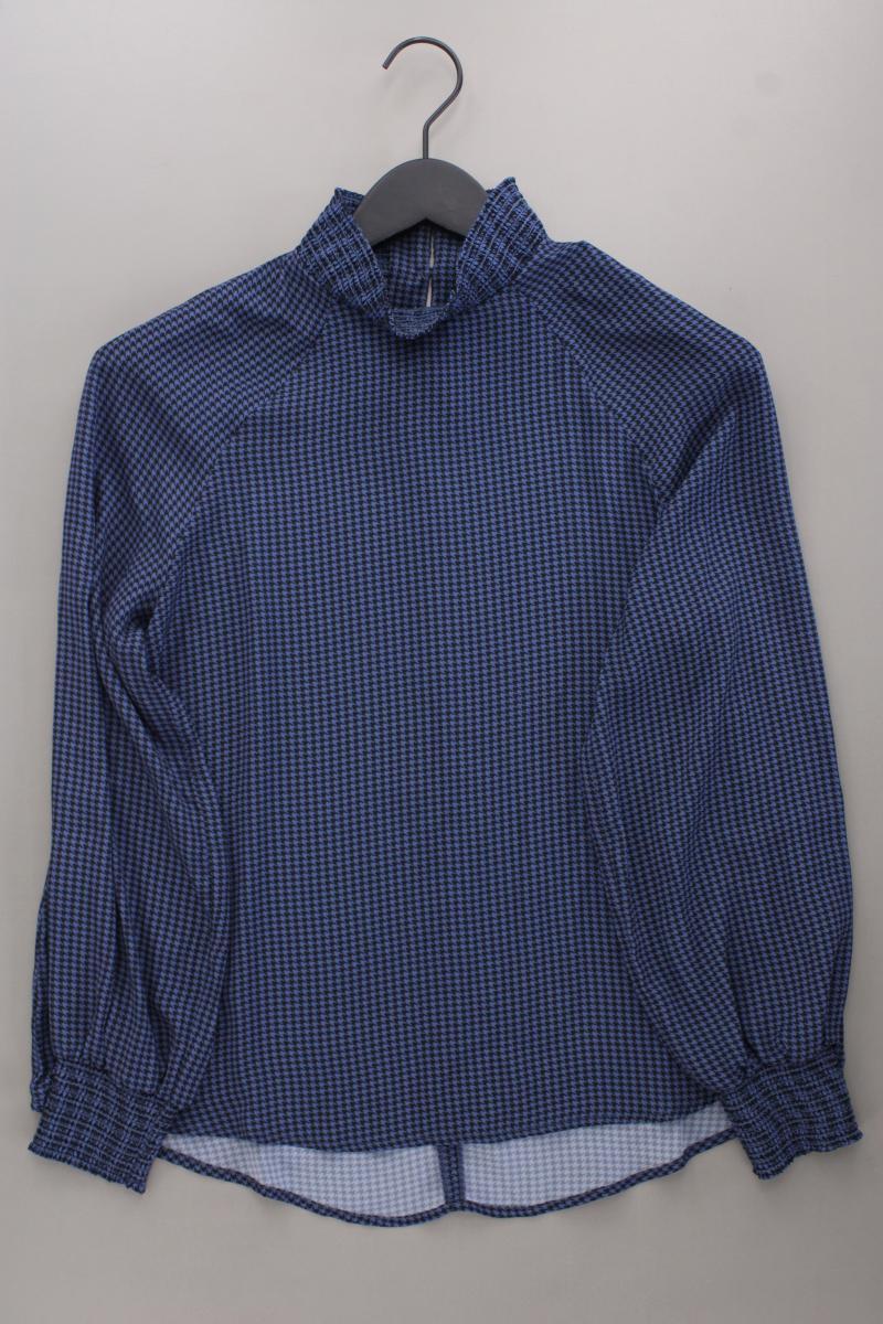 NA-KD Langarmbluse Gr. 34 neuwertig blau aus Polyester