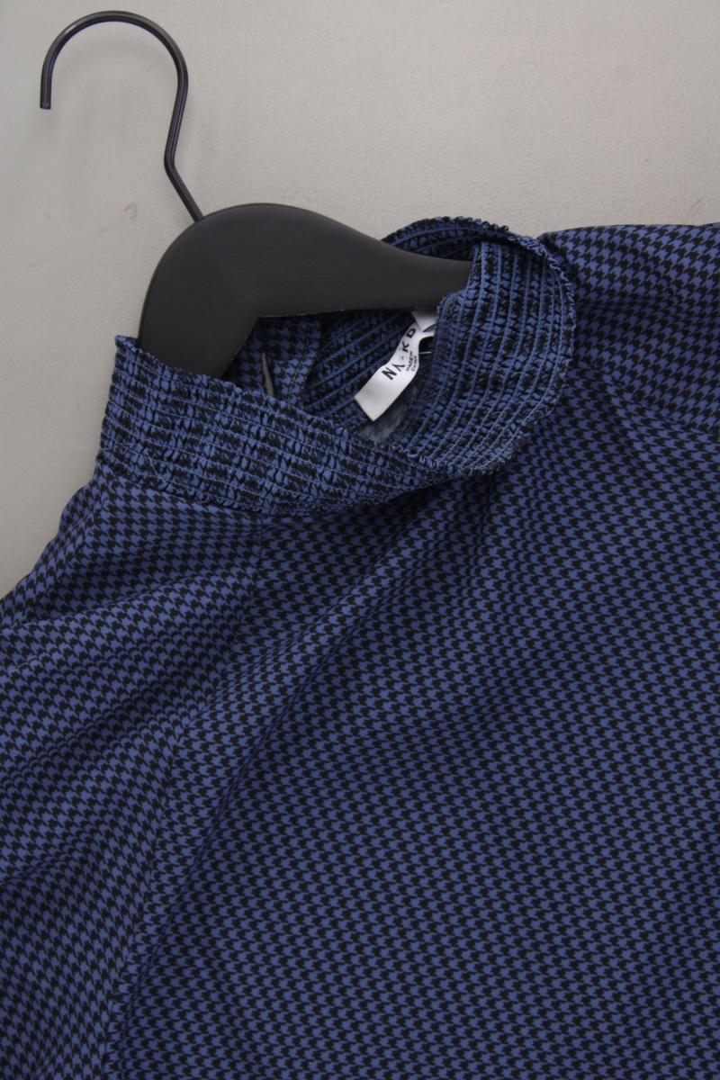 NA-KD Langarmbluse Gr. 34 neuwertig blau aus Polyester