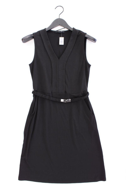 comma, Abendkleid Gr. 36 mit Gürtel Ärmellos schwarz