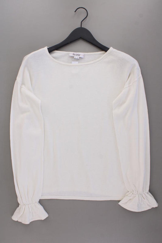 Linea Tesini Feinstrickpullover Gr. 36/38 creme aus Viskose