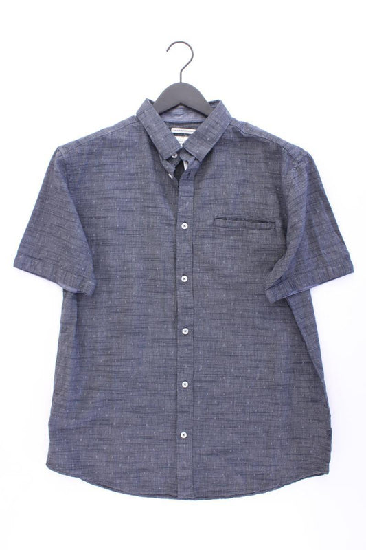 Tom Tailor Kurzarmhemd für Herren Gr. XL grau aus Baumwolle