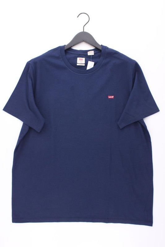 Levi's T-Shirt für Herren Gr. XL Kurzarm blau aus Baumwolle
