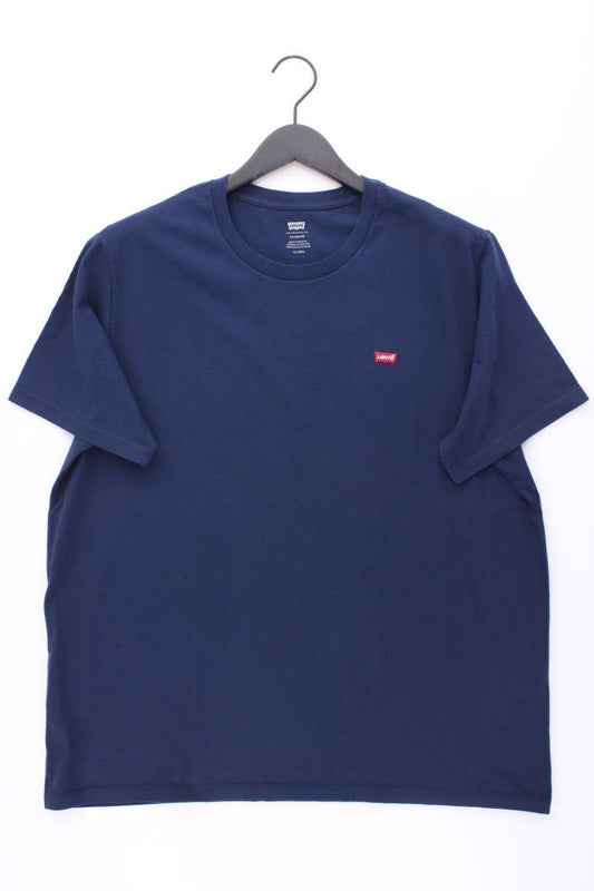 Levi's T-Shirt für Herren Gr. XL Kurzarm blau aus Baumwolle