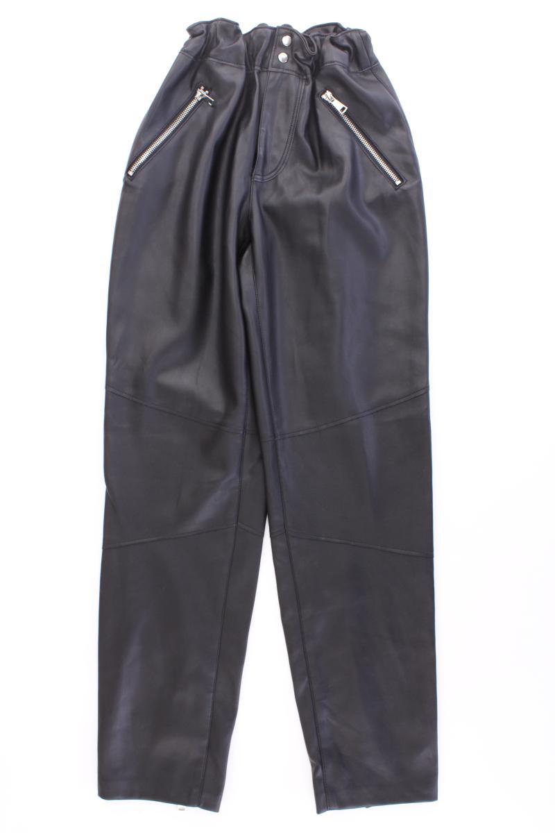 Zara Kunstlederhose Gr. 38 neuwertig schwarz aus Polyurethan