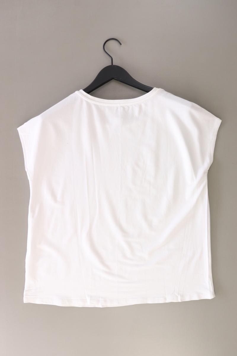 Street One T-Shirt Gr. 42 Kurzarm weiß aus Modal