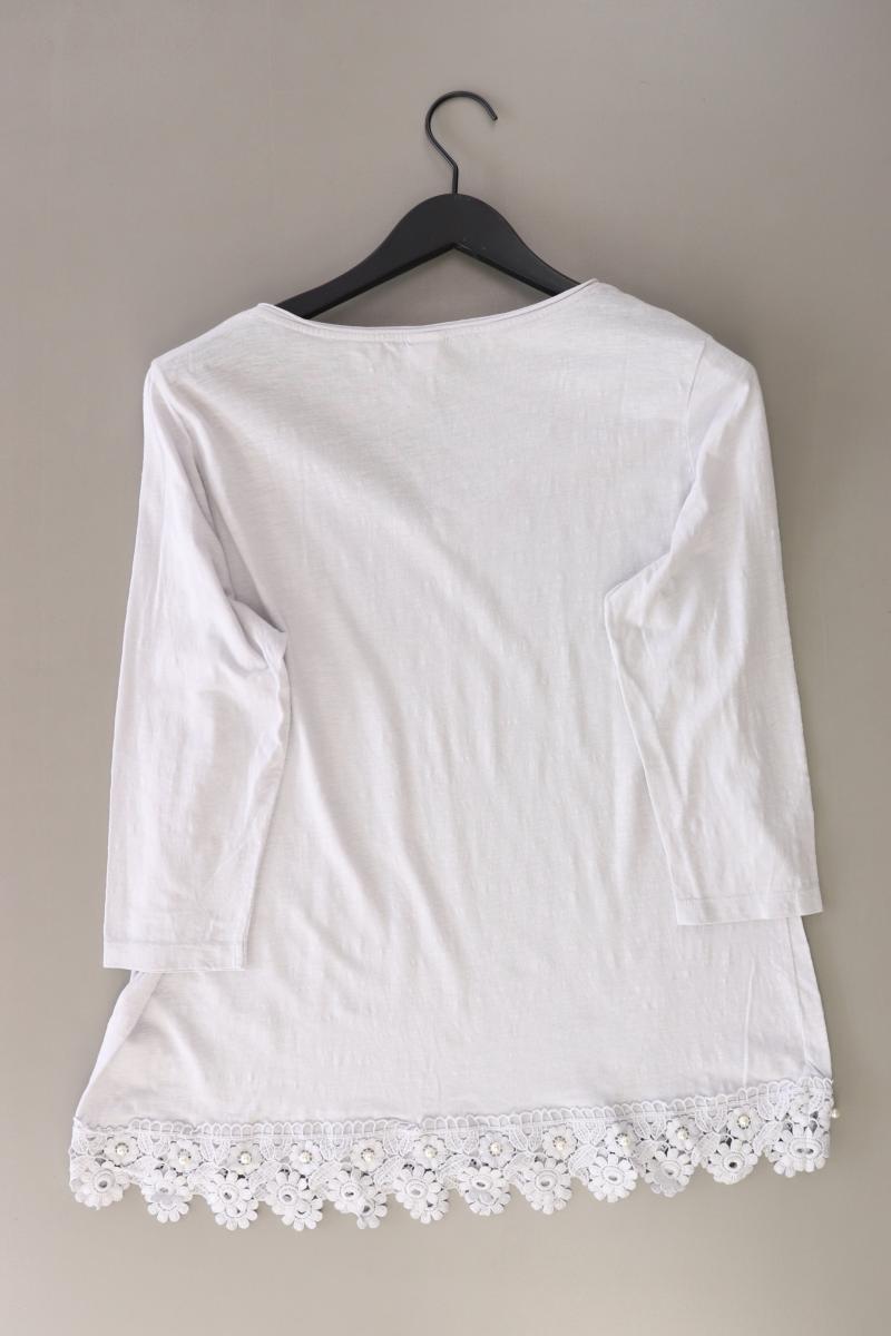 Heine Regular Shirt Gr. 44 3/4 Ärmel grau aus Baumwolle