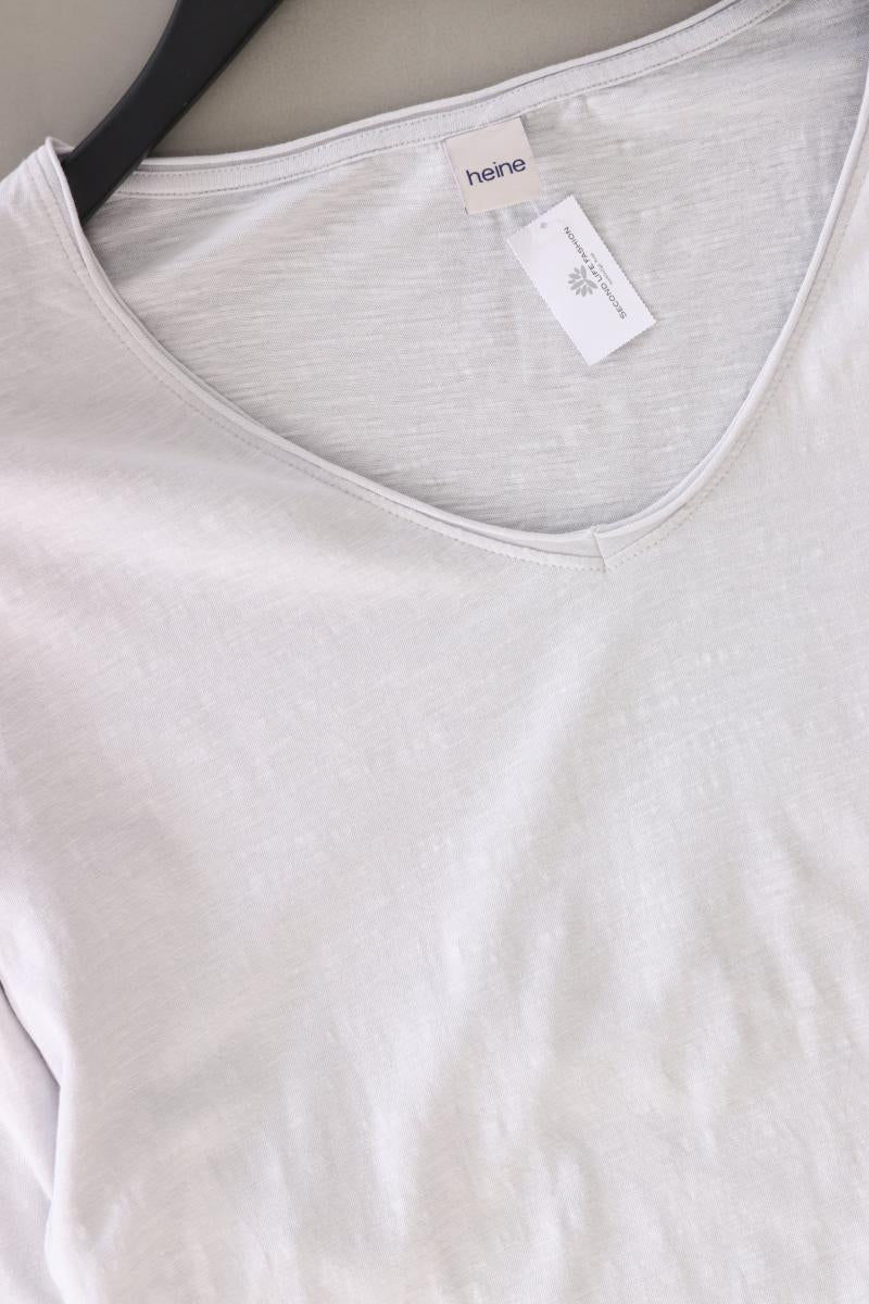 Heine Regular Shirt Gr. 44 3/4 Ärmel grau aus Baumwolle