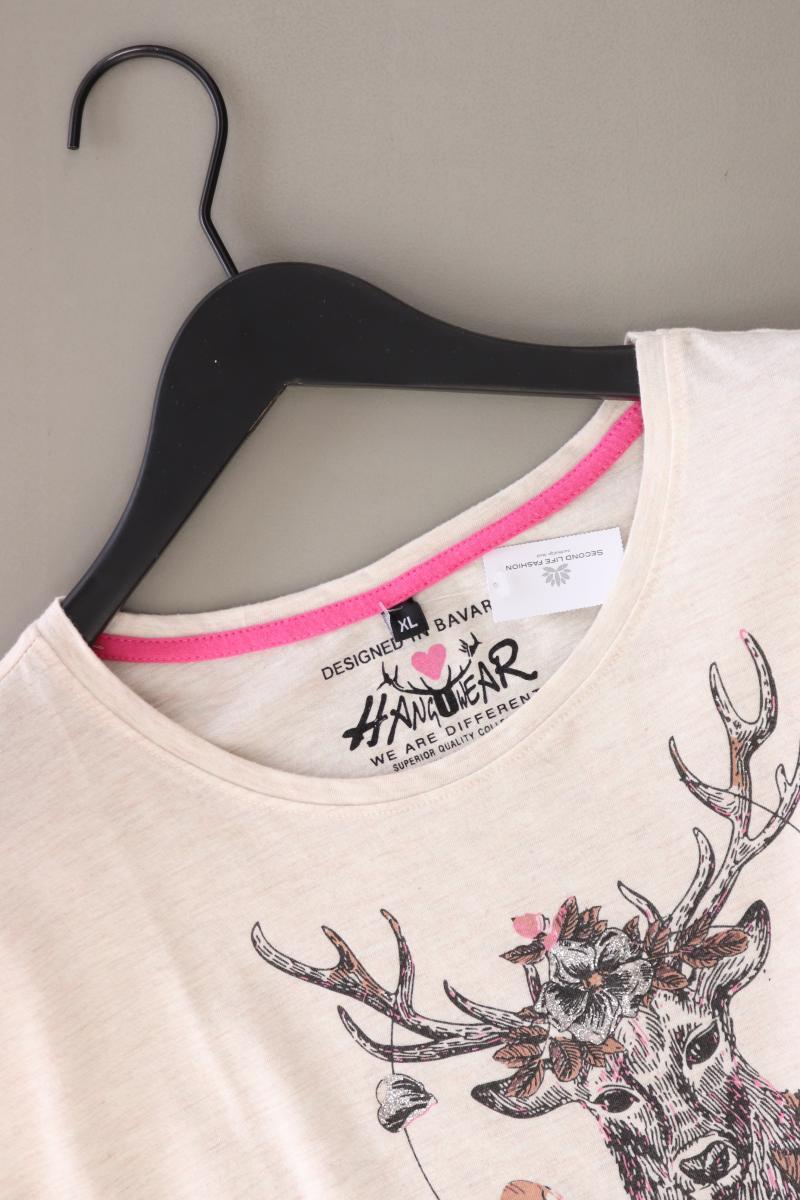 Hang Wear Printshirt Gr. XL Kurzarm creme aus Baumwolle