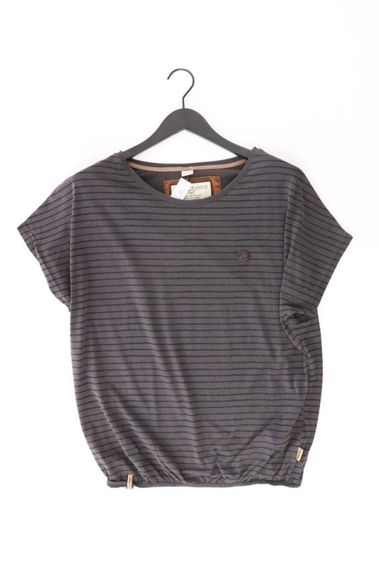 Naketano Ringelshirt Gr. XL gestreift Kurzarm braun aus Baumwolle