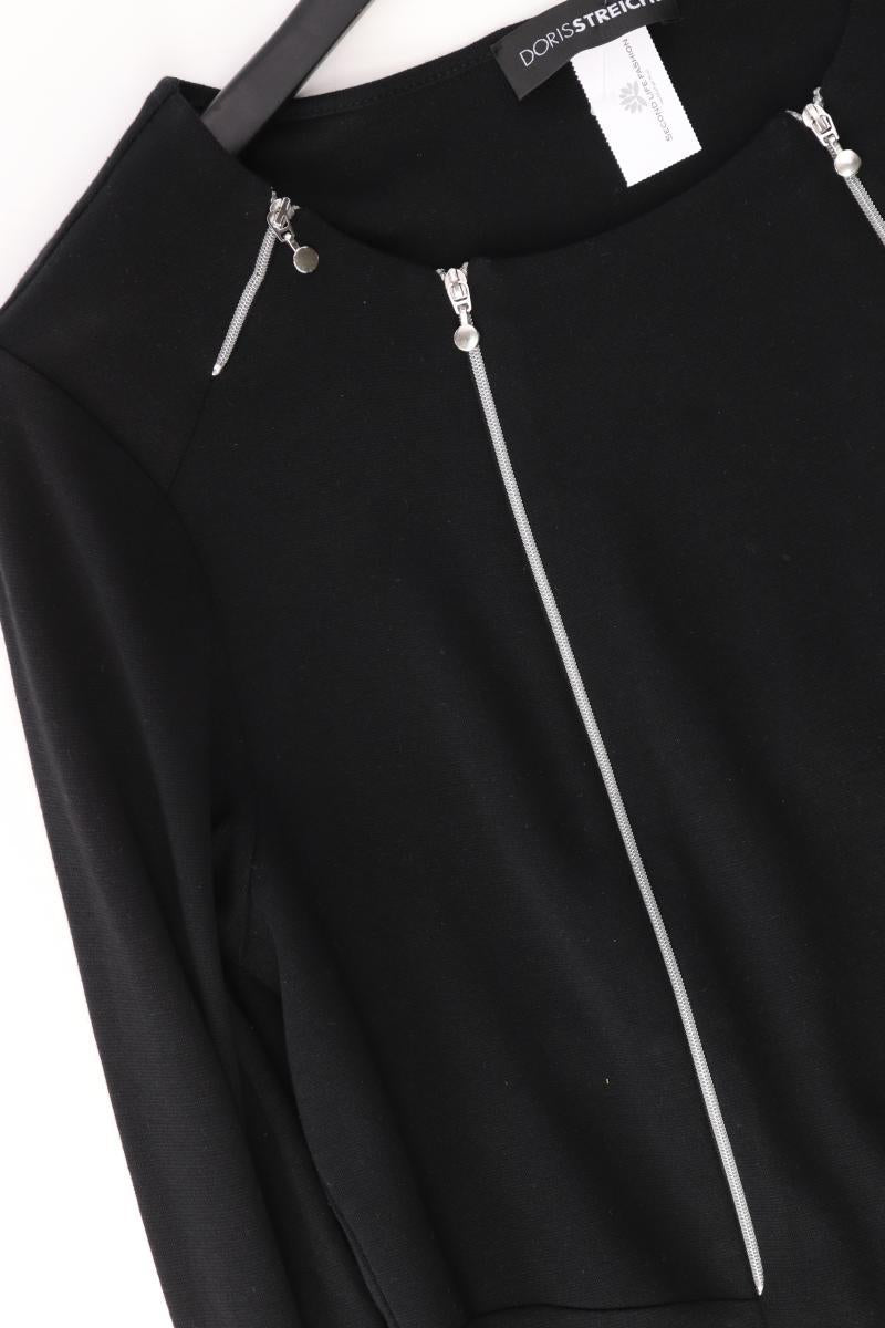 Doris Streich Langarmkleid Gr. 40 schwarz aus Modal