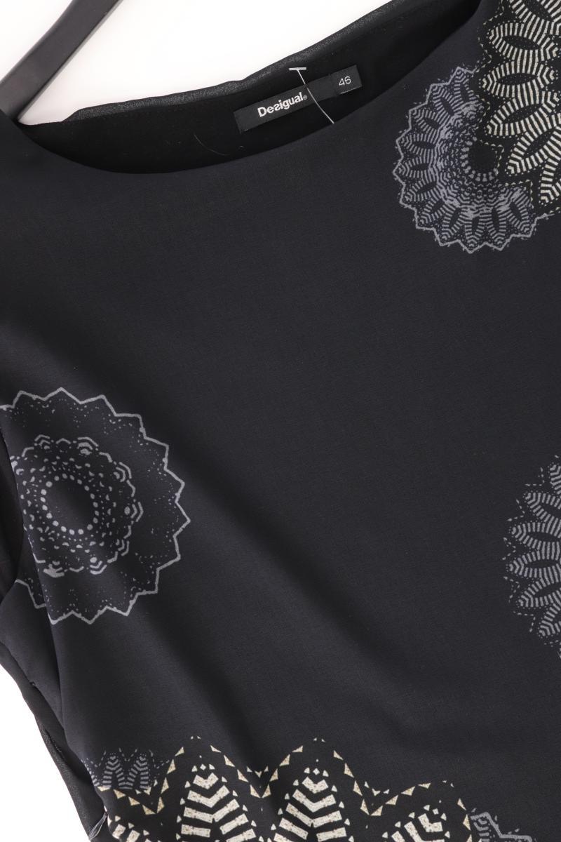 Desigual Abendkleid Gr. 46 Kurzarm schwarz aus Polyester