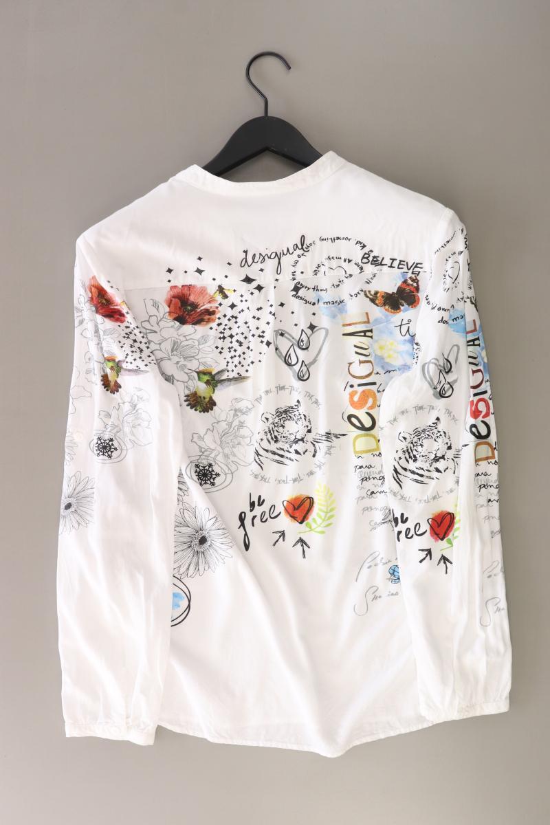 Desigual Langarmbluse Gr. XXL weiß aus Baumwolle