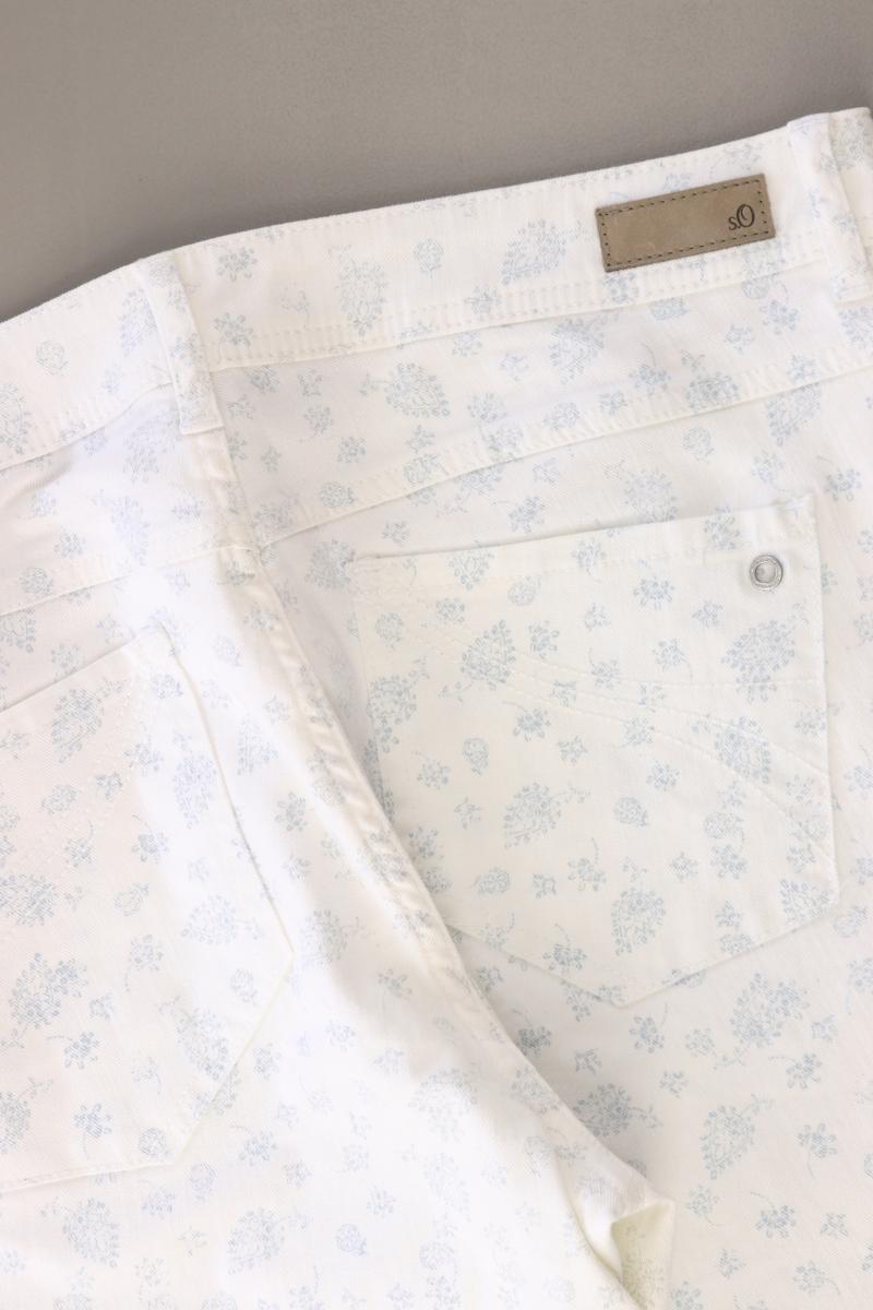 s.Oliver Straight Jeans Gr. 42 weiß aus Baumwolle