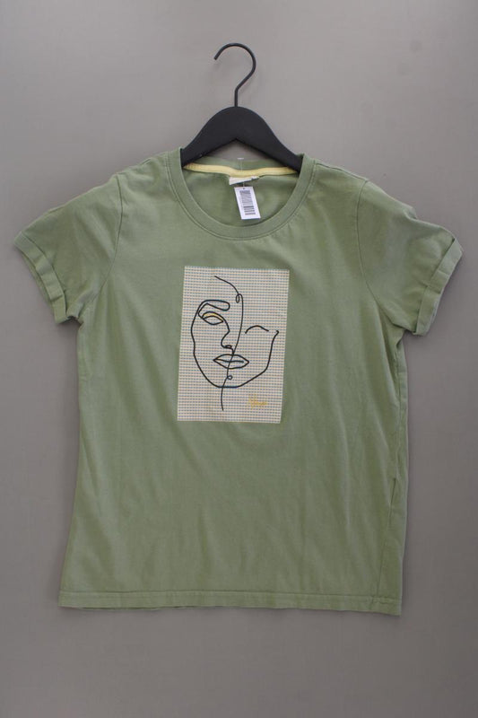 Nümph Printshirt Gr. S Kurzarm olivgrün aus Baumwolle