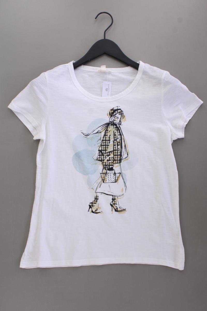 Esprit Printshirt Gr. S Kurzarm weiß