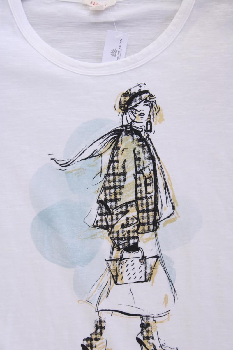 Esprit Printshirt Gr. S Kurzarm weiß