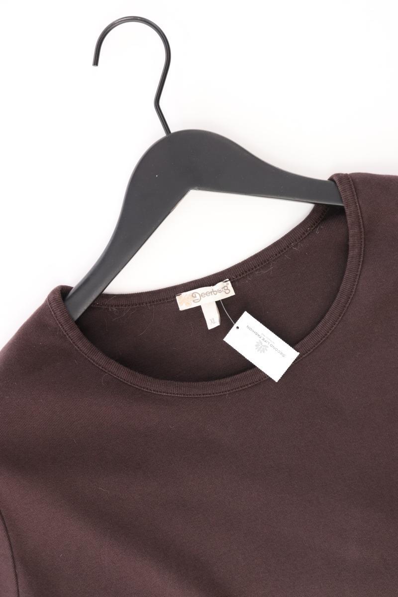 Deerberg T-Shirt Gr. XL Kurzarm braun aus Baumwolle