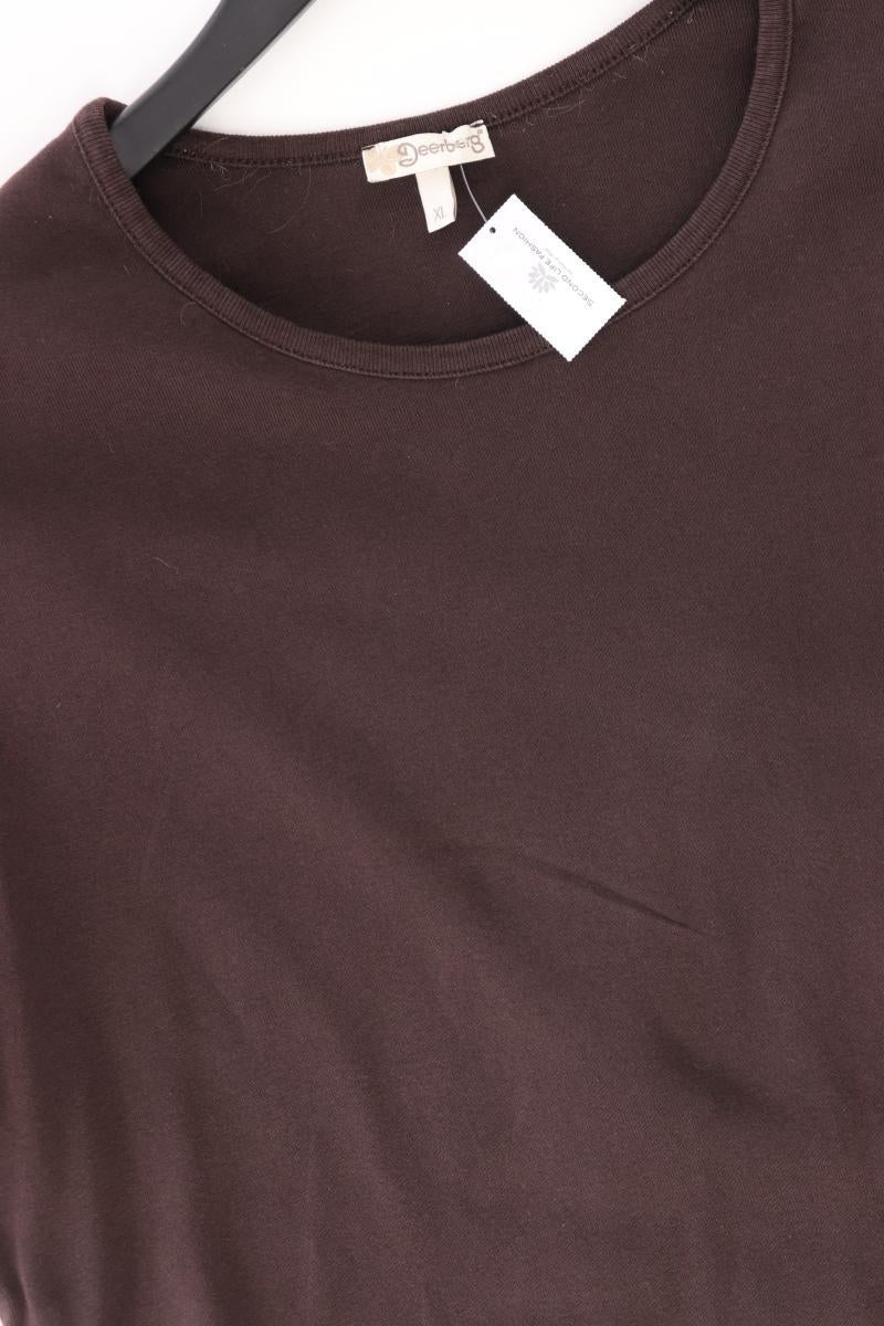 Deerberg T-Shirt Gr. XL Kurzarm braun aus Baumwolle