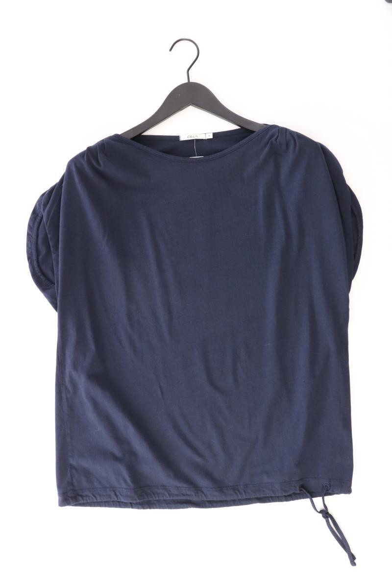 Cecil T-Shirt Gr. XL Kurzarm blau aus Baumwolle