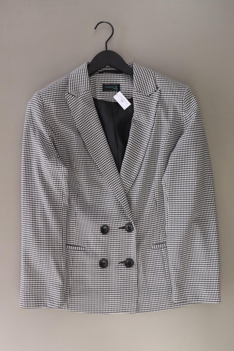 Création L. Blazer Gr. XL kariert grau aus Polyester
