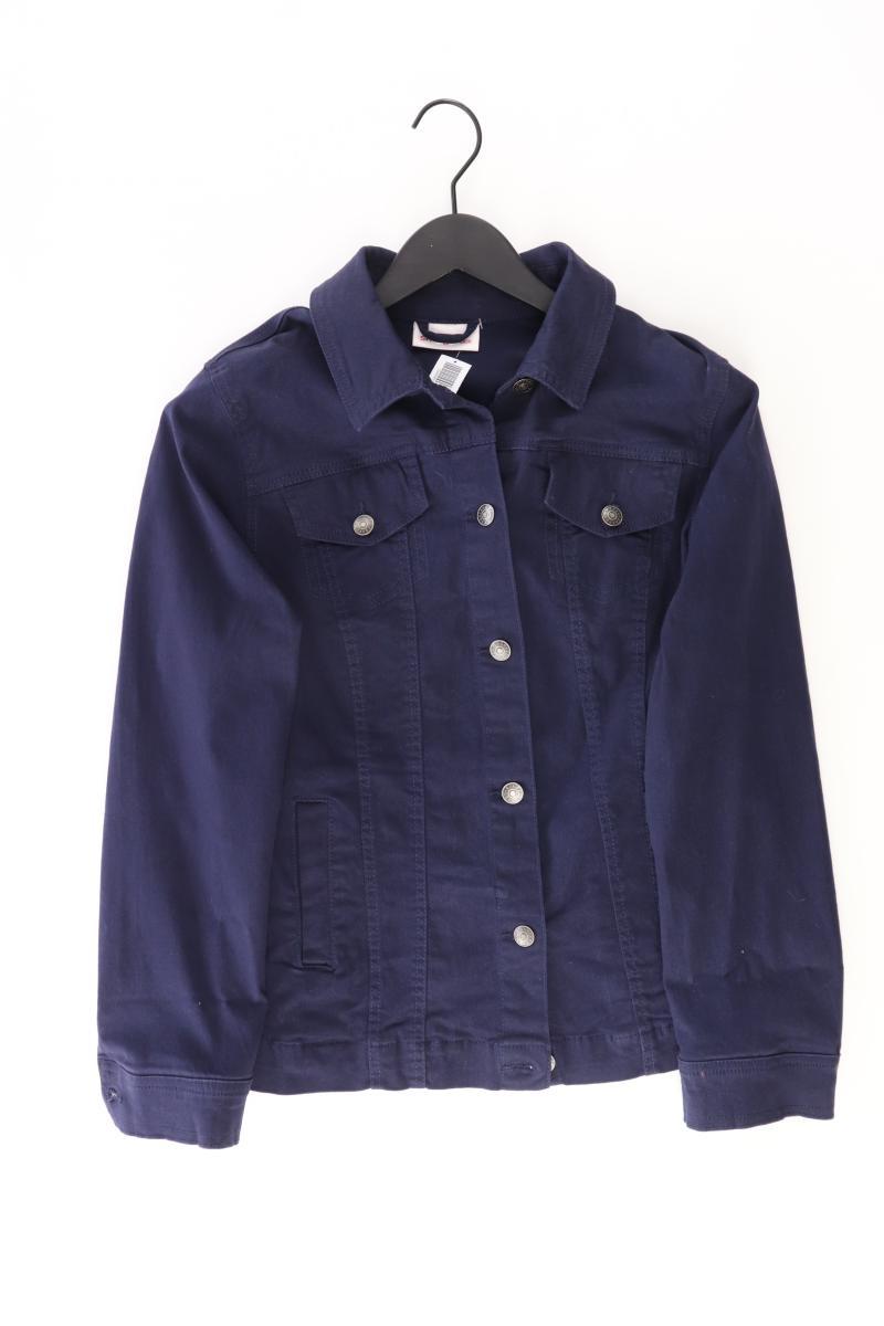 sheego Übergangsjacke Gr. 44 blau aus Baumwolle