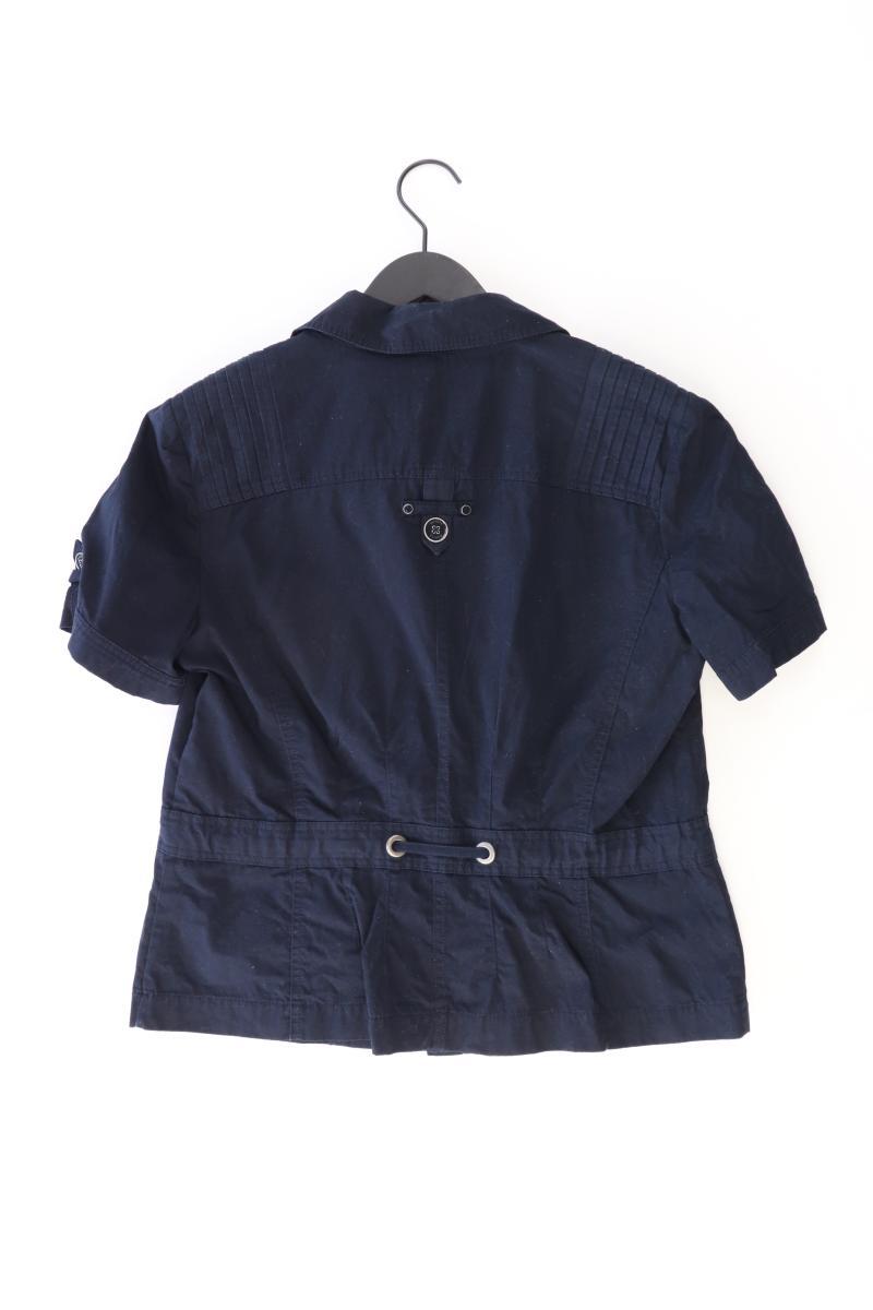 Bonita Kurzarmbluse Gr. 42 blau aus Baumwolle