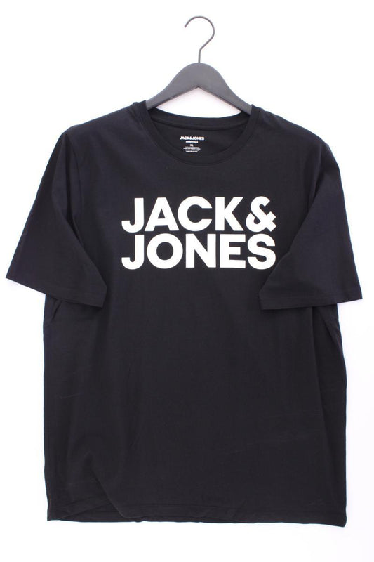 Jack & Jones Printshirt für Herren Gr. XL Kurzarm schwarz