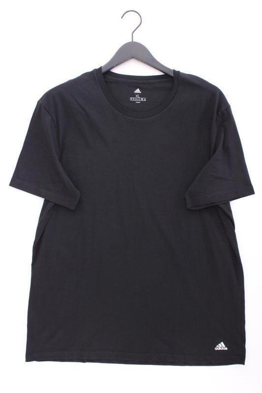 Adidas T-Shirt für Herren Gr. XL Kurzarm schwarz