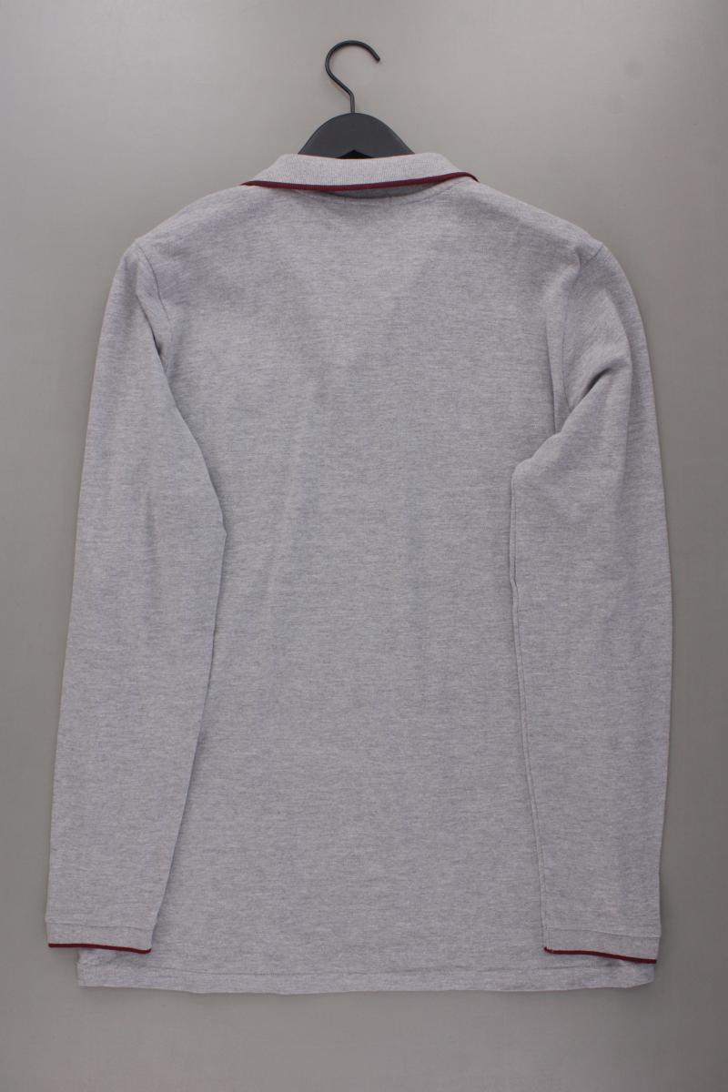 Chiemsee Poloshirt für Herren Gr. L Langarm grau aus Baumwolle