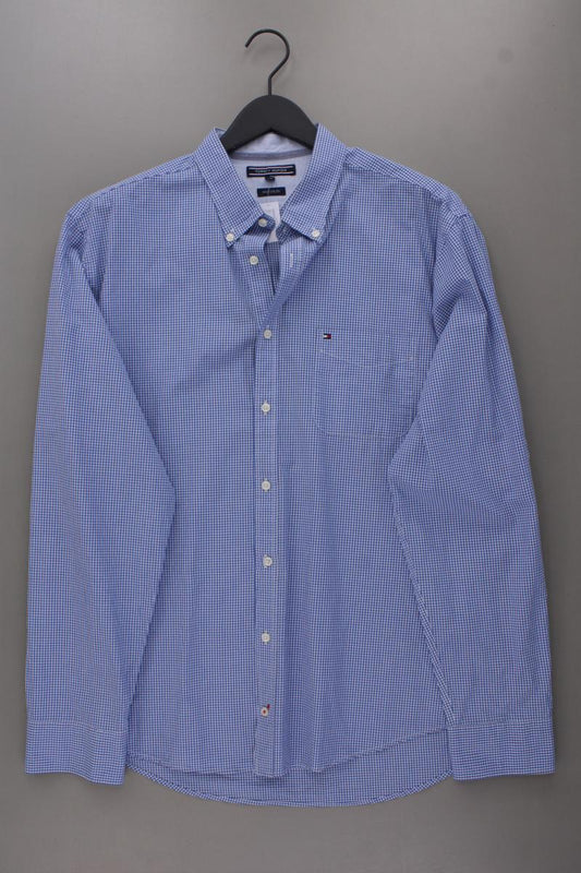 Tommy Hilfiger Langarmhemd New York Fit für Herren Gr. XXL kariert blau
