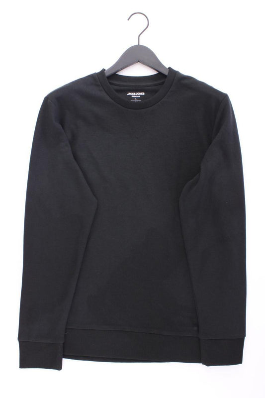 Jack & Jones Langarmpullover für Herren Gr. L schwarz aus Baumwolle