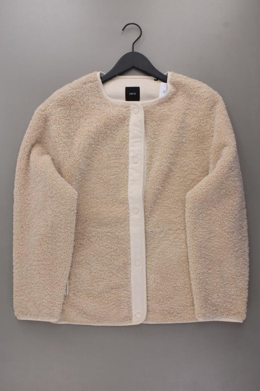Zero Teddy Jacke Gr. 40 neuwertig creme aus Polyester