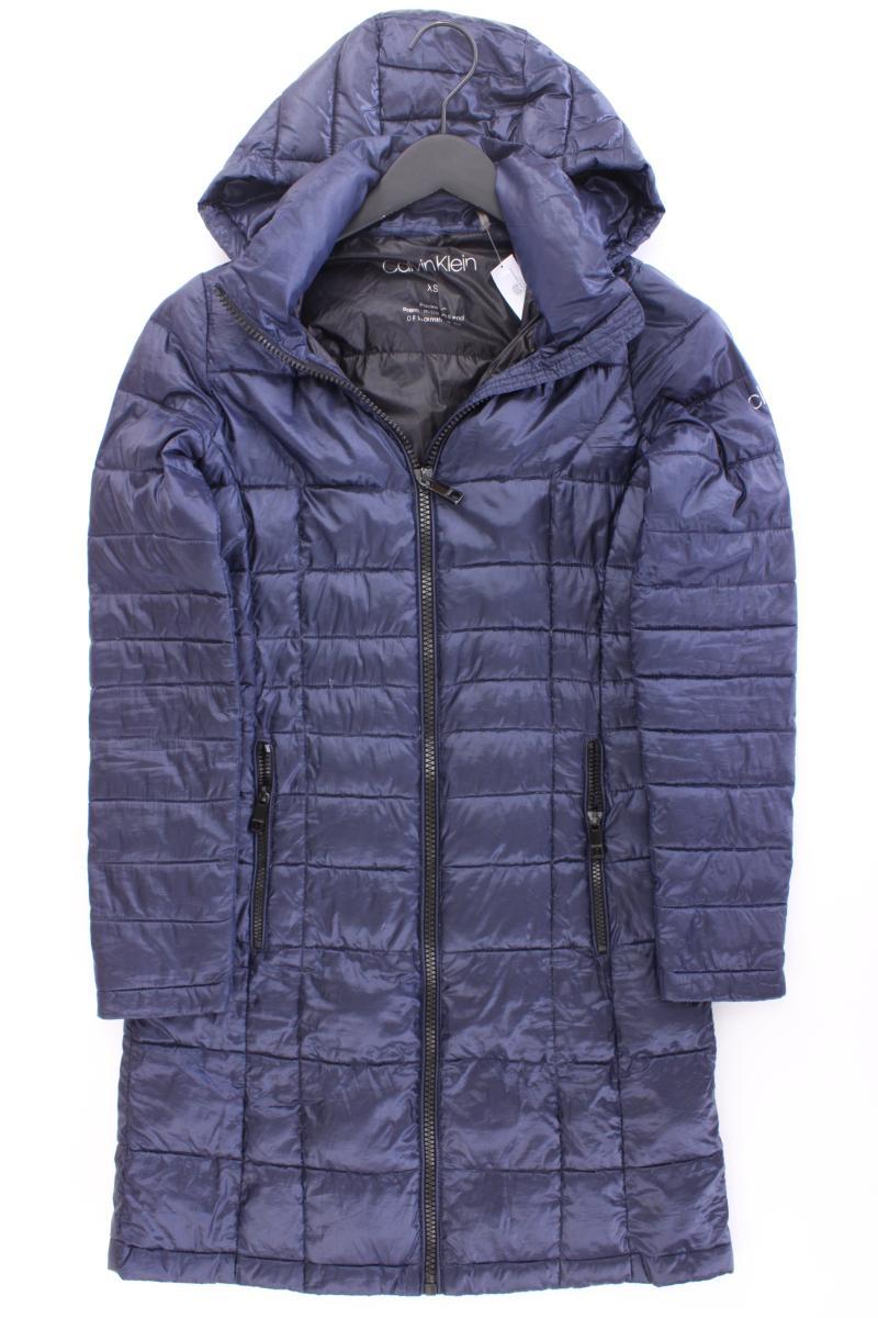Calvin Klein Daunenmantel Gr. XS blau aus Nylon